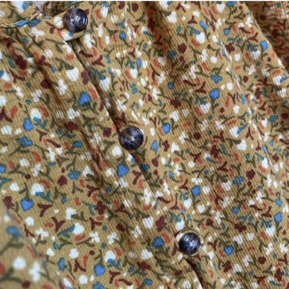 Toad&Co Manzana Ruffle Tank Top XL in Pollen Small Floral Print - Picture 9 of 9